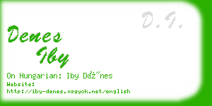 denes iby business card